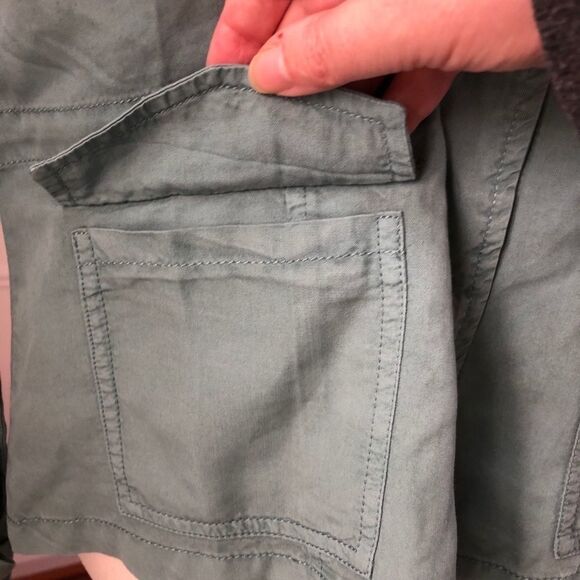 Sanctuary Green Safari Snap Front Jacket NWOT S - Picture 5 of 7